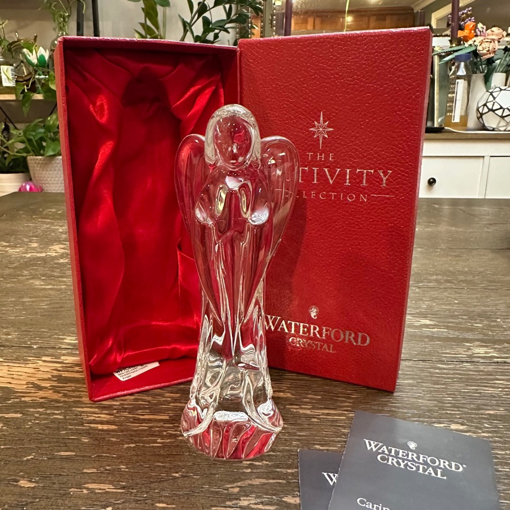 Waterford Crystal Nativity Collection - Praying Angel Figurine Vintage -New